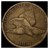 1857 Flying Eagle Cent LIGHTLY CIRCULATED