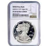 2020-W Silver Eagle NGC PF69 Ultra Cameo