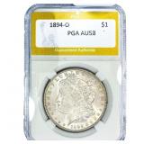 1894-O Morgan Silver Dollar PGA AU58