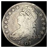 1807 Capped Bust Half Dollar LIGHTLY CIRCULATED