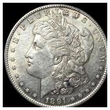 1891-S Silver Morgan Dollar CLOSELY UNCIRCULATED