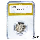 1937 Buffalo Nickel PGA MS65