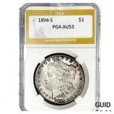 1894-S Morgan Silver Dollar PGA AU53
