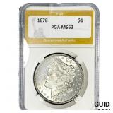 1878 Morgan Silver Dollar PGA MS63