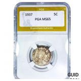 1937 Buffalo Nickel PGA MS65