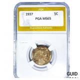1937 Buffalo Nickel PGA MS65