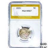 1915 Buffalo Nickel PGA MS67