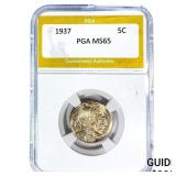 1937 Buffalo Nickel PGA MS65