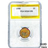 1888 Indian Head Cent PGA MS64 BN