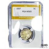 1937 Buffalo Nickel PGA MS65