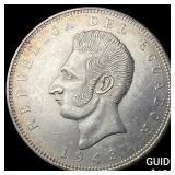 1943 Ecuador Siver 5 Sucres UNCIRCULATED
