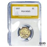 1937 Buffalo Nickel PGA MS65