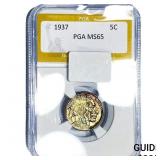 1937 Buffalo Nickel PGA MS65