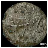 1721 German States Prussia Schilling NEARLY UNCIRC