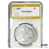 1892 Morgan Silver Dollar PGA MS64+