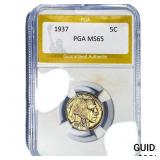 1937 Buffalo Nickel PGA MS65