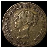 1842 G. Brit. Brass Half Sovereign-Prince of Wales