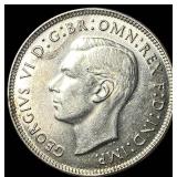 1943 M Austrailia Silver 1 Florin KM 30
