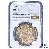 1904-O Morgan Silver Dollar NGC MS64