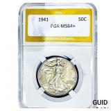 1941 Walking Liberty Half Dollar PGA MS64+