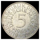1965D West Germany Silver 5 Mark