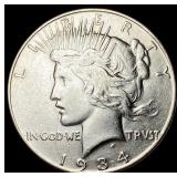 1934 Silver Peace Dollar NEARLY UNCIRCULATED
