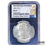 1885-O Morgan Silver Dollar NGC MS63