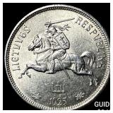 1995 Lithuania Silver 5 Litai