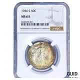 1946-S Walking Liberty Half Dollar NGC MS64