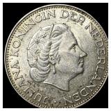 1961 Netherlands Silver 2 1/2 Gulden