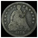 1858-O Silver Half Dime NICELY CIRCULATED