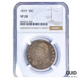 1819 Capped Bust Half Dollar NGC VF20