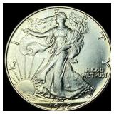 1942-S Silver Walking Liberty Half Dollar CHOICE B