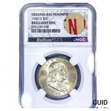 1960-D Franklin Half Dollar NGC BU