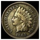 1863 Indian Head Cent LIGHTLY CIRCULATED