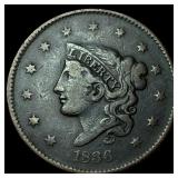 1836 Coronet Head Large Cent NEARLY UNCIRCULATED