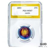 1893 Isabella Silver Quarter PGA MS67