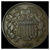 1865 Two-Cent Piece CHOICE AU