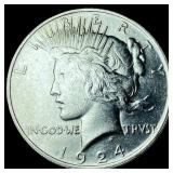 1924 Silver Peace Dollar UNCIRCULATED