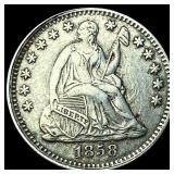 1858 Silver Half Dime CLOSELY UNCIRCULATED