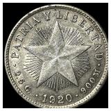 1920 Cuba Silver 10 Centavos