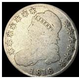1818 Capped Bust Half Dollar NICELY  CIRCULATED