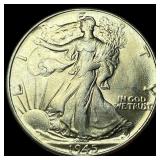 1945 Silver Walking Liberty Half Dollar GEM BU