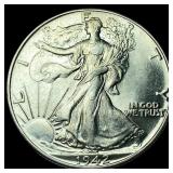 1942 Walking Liberty Half Dollar GEM BU