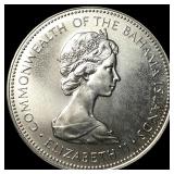 1972 Bahmas Silver Dollar KM 22