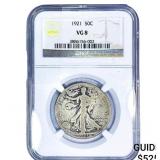 1921 Walking Liberty Half Dollar NGC VG8