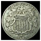 1883 Shield Nickel LIGHTLY CIRCULATED