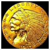 1910 Indian Head Gold $2.50 Quarter Eagle  CLOSEL
