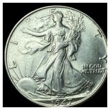 1947 Walking Liberty Half Dollar GEM BU