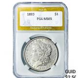 1890 Morgan Silver Dollar PGA MS65